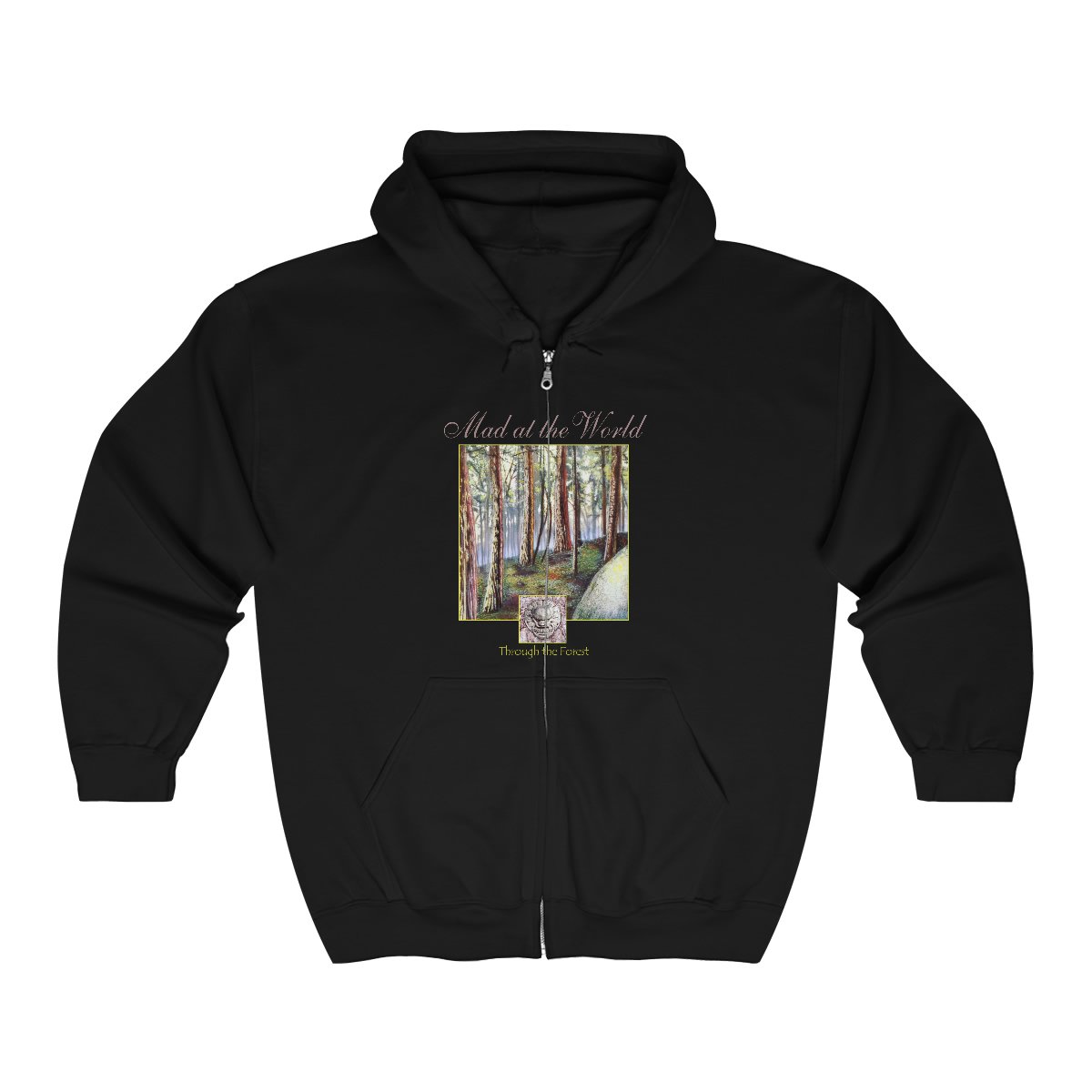 Mad at the World – Through the Forest Full Zip Hooded Sweatshirt