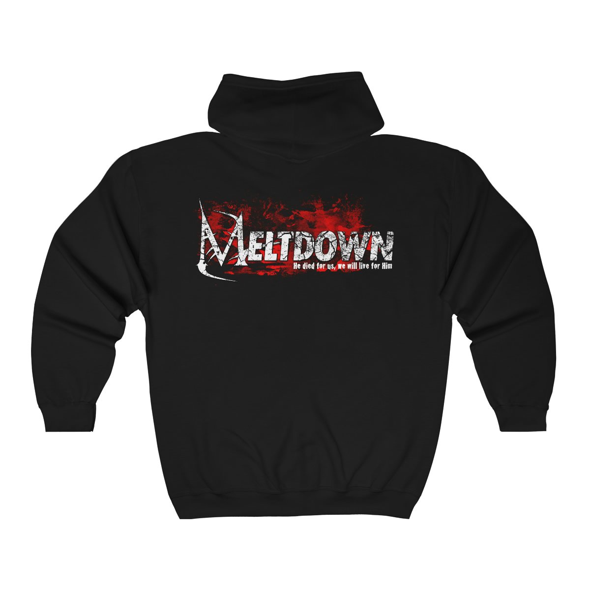 Meltdown M Pocket Logo Full Zip Hooded Sweatshirt