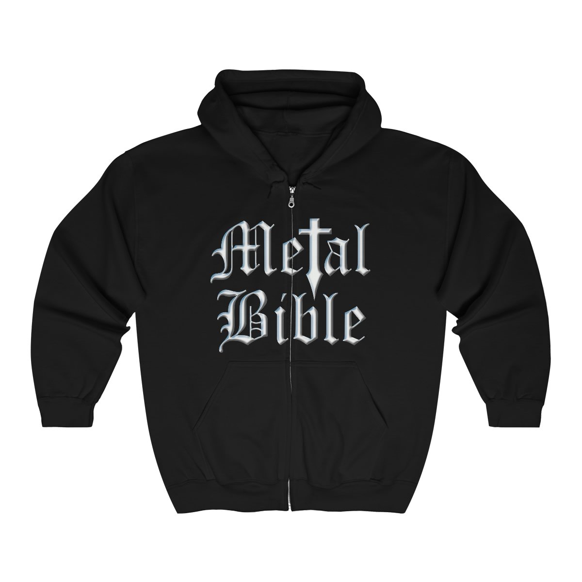 Metal Bible New Logo Full Zip Hooded Sweatshirt