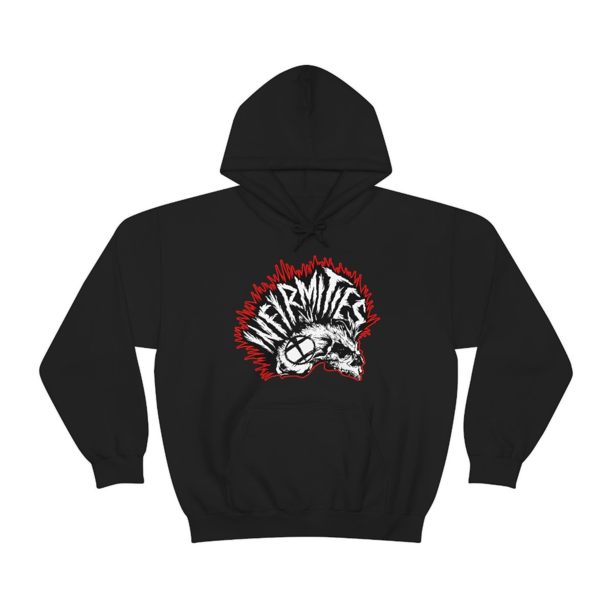 Infirmities Skull Hawk Logo Pullover Hooded Sweatshirt (18500)