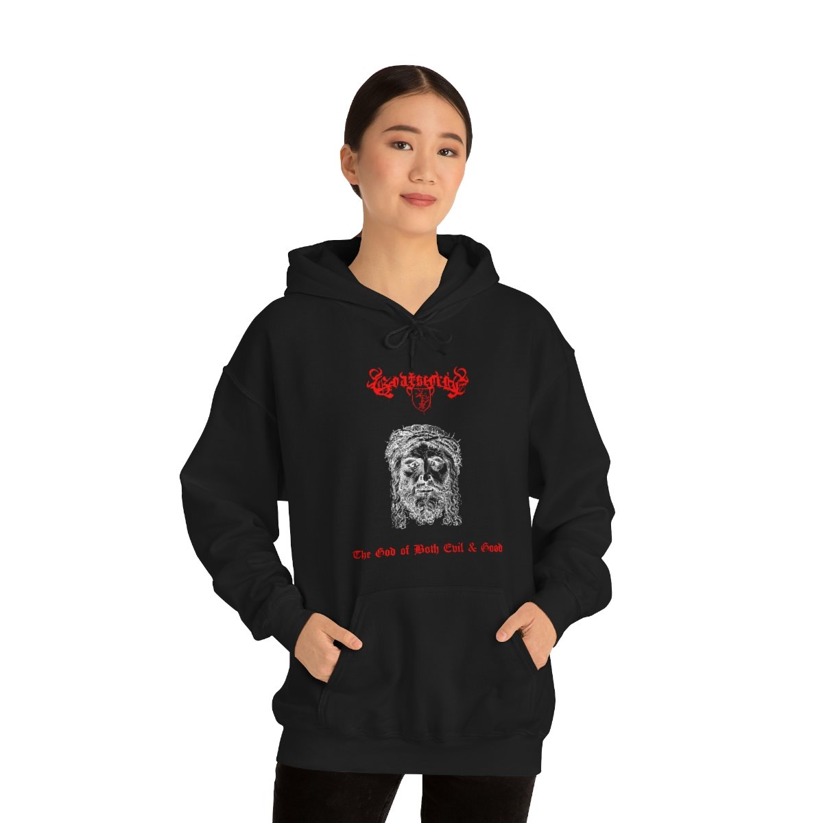 Goatscorge – The God of Both Evil and Good Pullover Hooded Sweatshirt