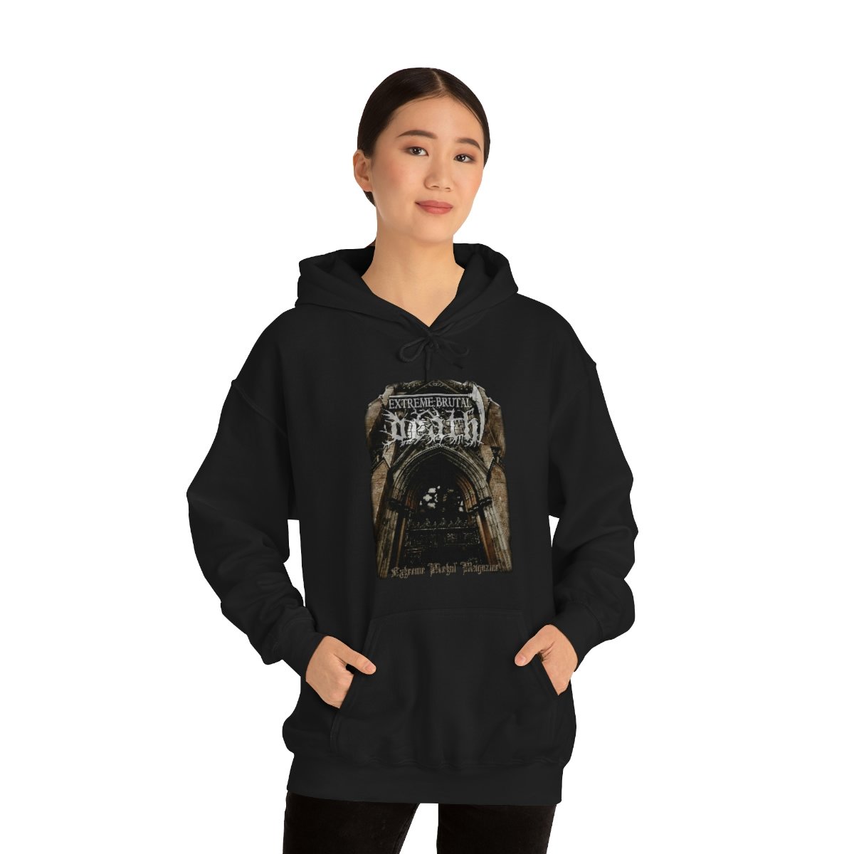 Extreme Brutal Death Magazine Pullover Hooded Sweatshirt