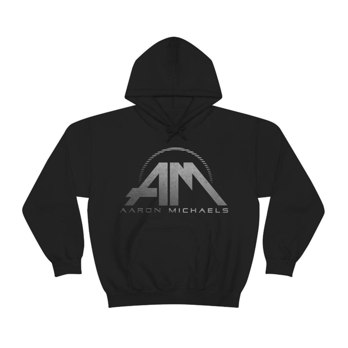 Aaron Michaels AM Grey Logo Pullover Hooded Sweatshirt