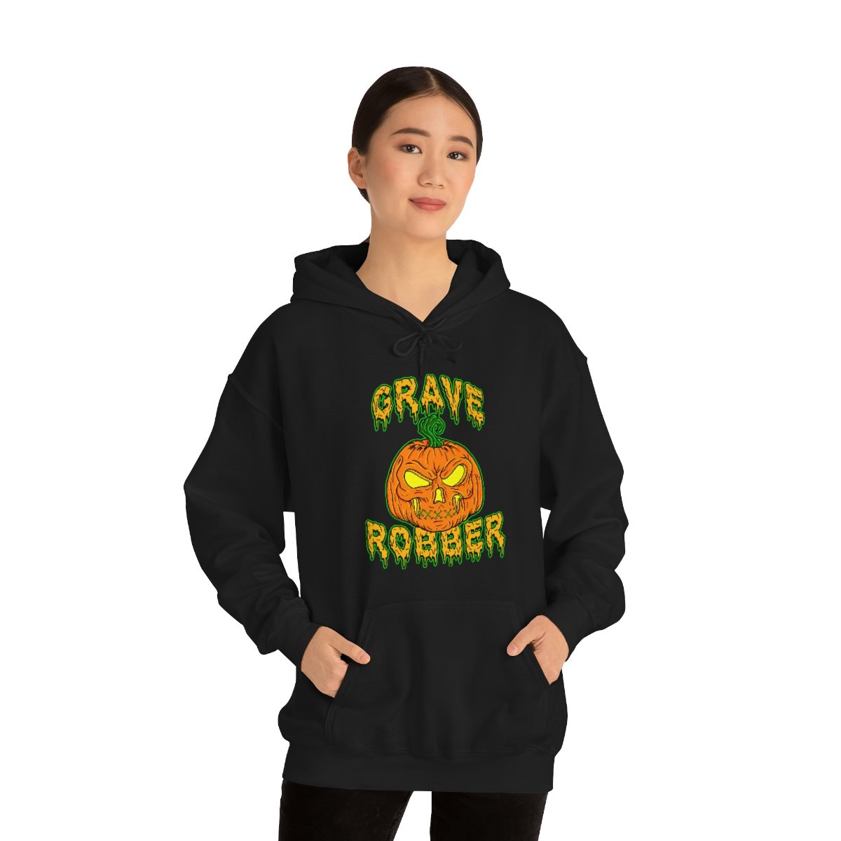 Grave Robber Pumpkin 2021 Version  Pullover Hooded Sweatshirt