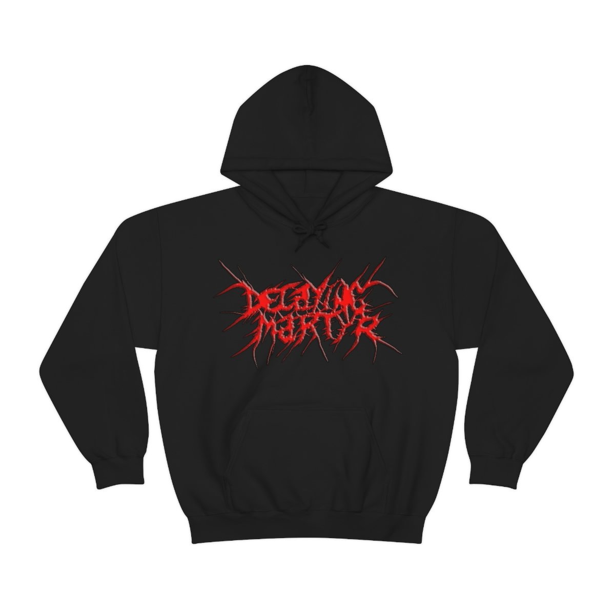 Decaying Martyr 3D Logo (Red) Pullover Hooded Sweatshirt