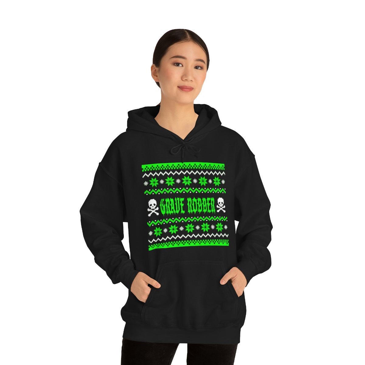 Grave Robber Ugly Christmas Sweater Pullover Hooded Sweatshirt