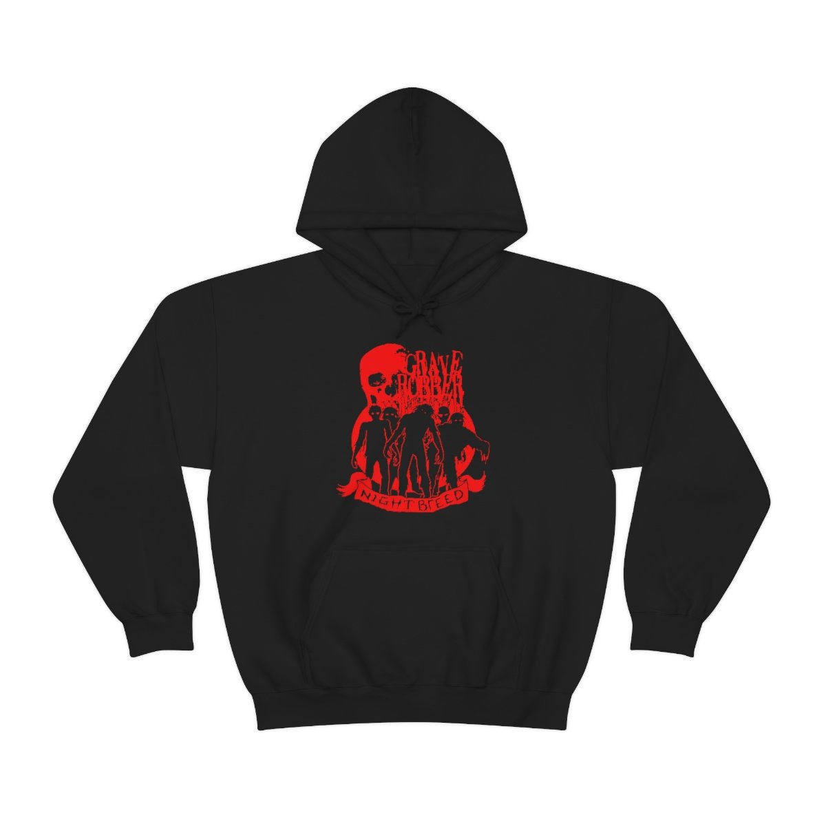 Grave Robber – Night Breed (Red) Pullover Hooded Sweatshirt