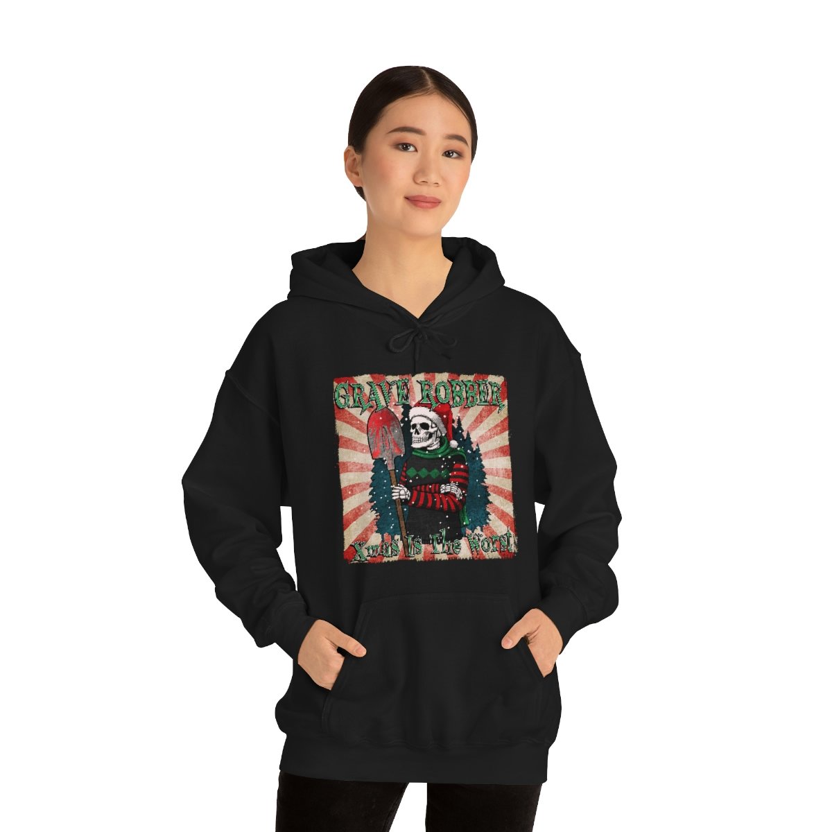 Grave Robber – Xmas Is The Worst Pullover Hooded Sweatshirt