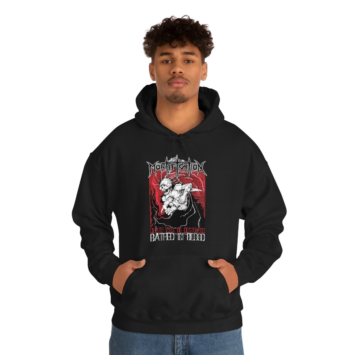 Mortification – Bathed In Blood Pullover Hooded Sweatshirt ...