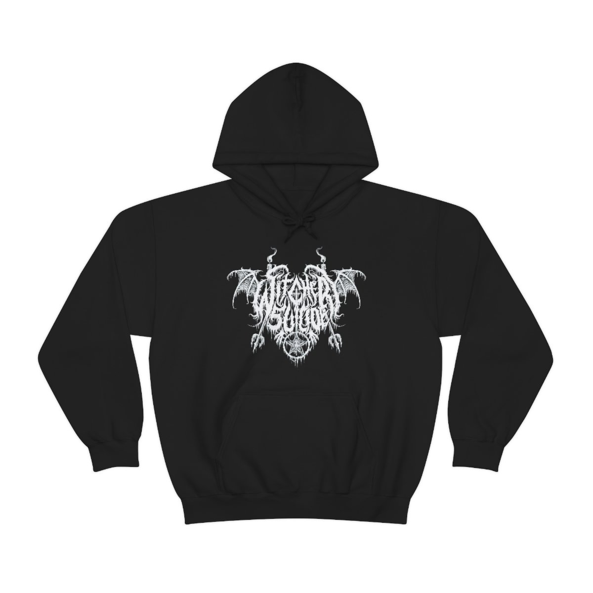 Witchery Suicide Emblem Pullover Hooded Sweatshirt