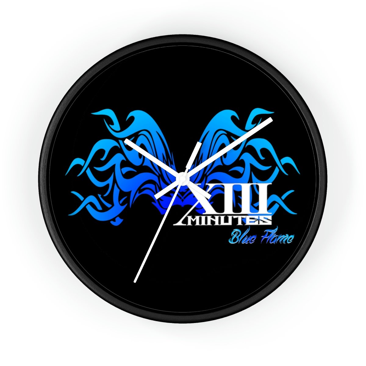 XIII Minutes – Blue Flame Wall clock