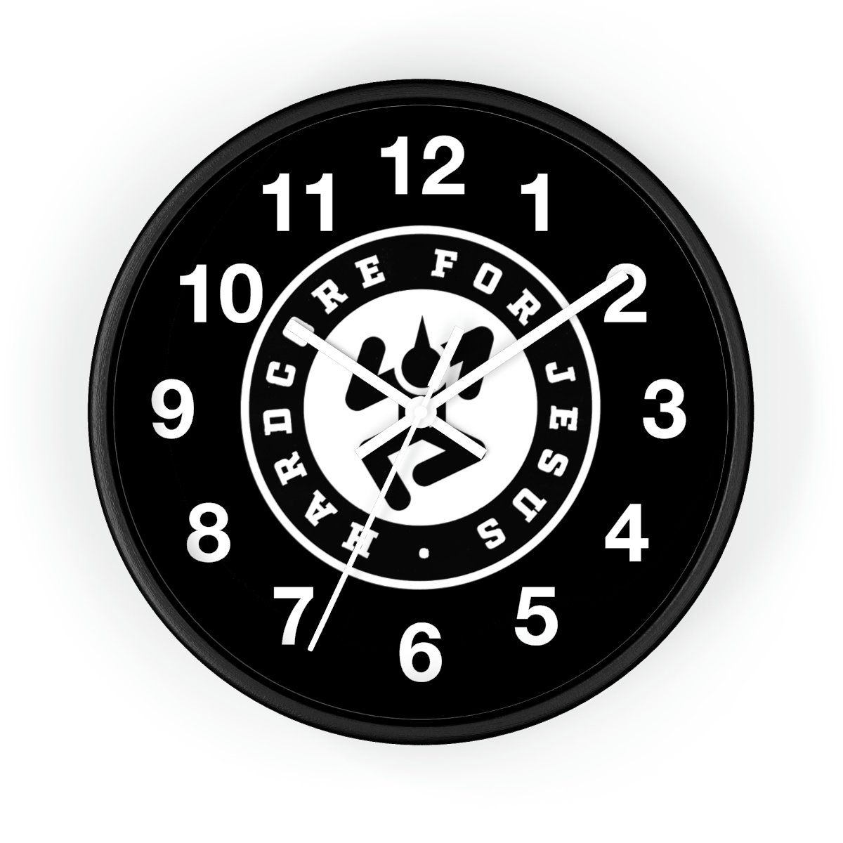 Hardcore for Jesus Logo Wall clock
