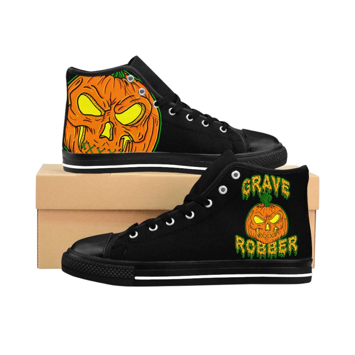 Grave Robber Pumpkin 2021 Version Men’s High-top Sneakers