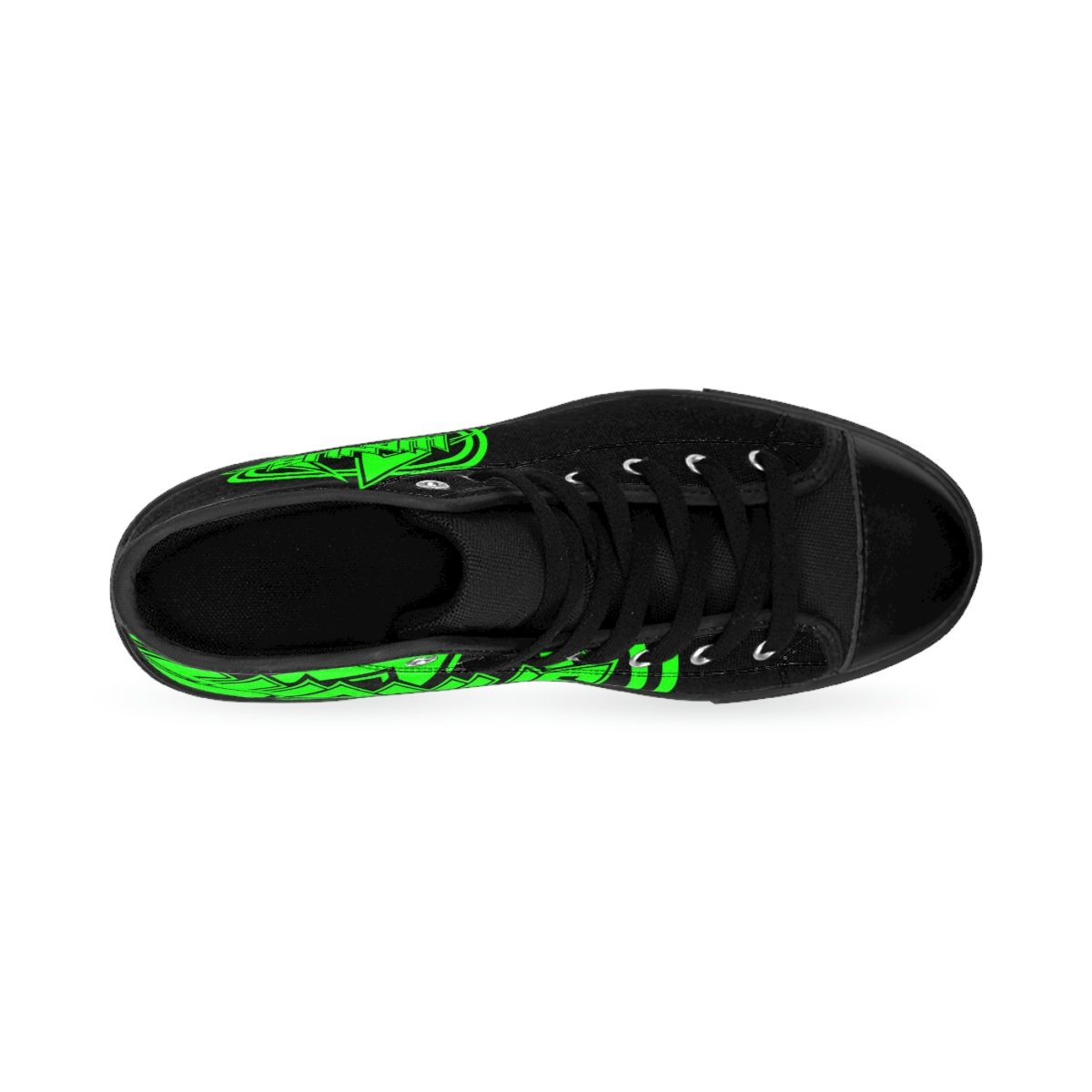 Wanus – Green Logo Men’s High-top Sneakers
