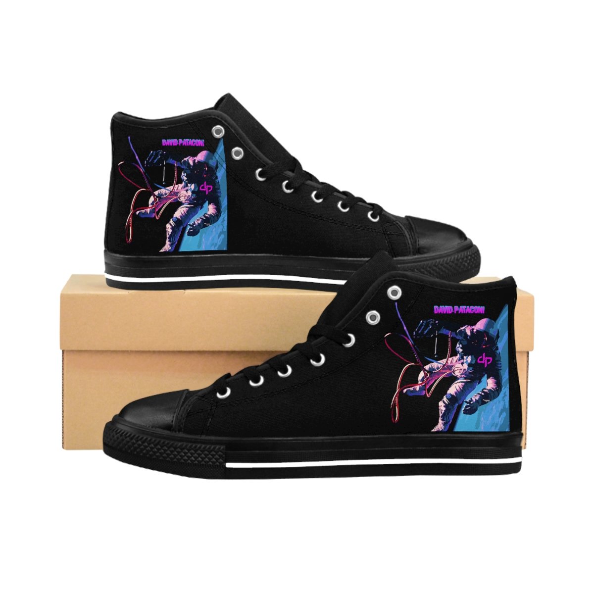 David Pataconi Space For Canvas Men’s High-top Sneakers