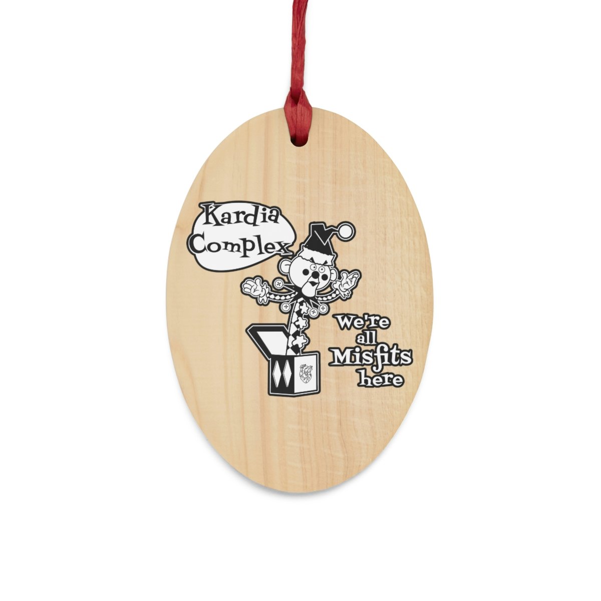 Kardia Complex – We’re All Misfits Here Wooden Christmas Ornaments