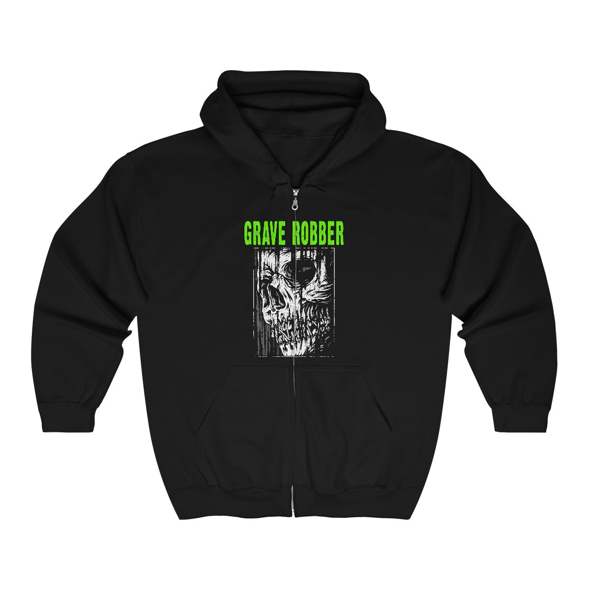Grave Robber – Silenced Original Version Full Zip Hooded Sweatshirt