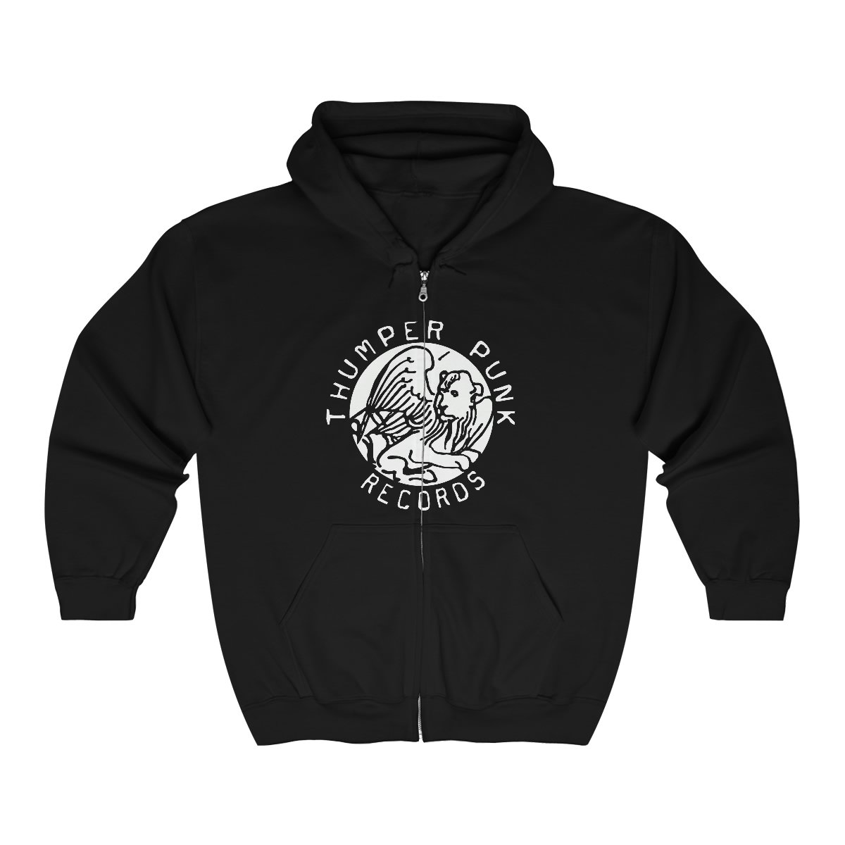 Thumper Punk Records – St. Mark Emblem Full Zip Hooded Sweatshirt