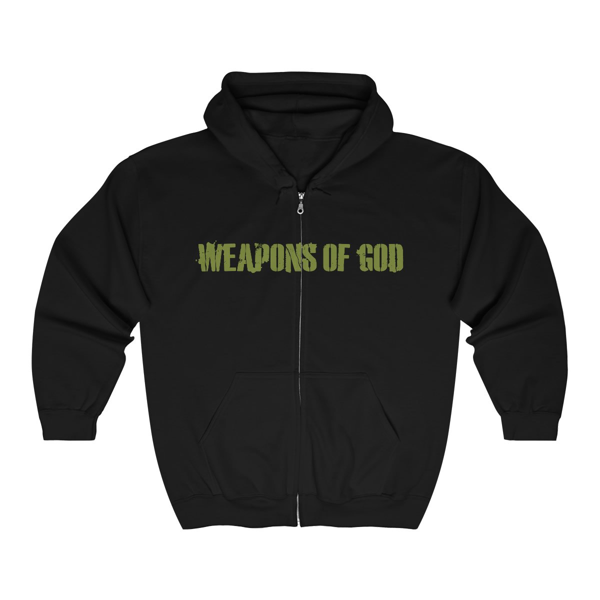 Weapons of God – Give ‘Em Jesus  Full Zip Hooded Sweatshirt