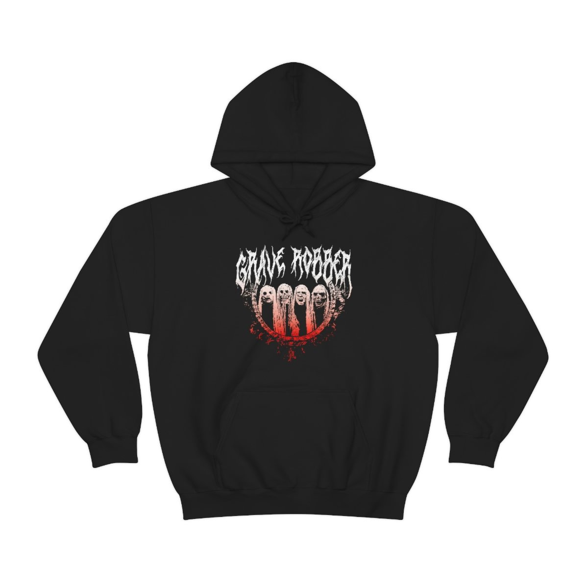 Grave Robber – Death Mask Pullover Hooded Sweatshirt
