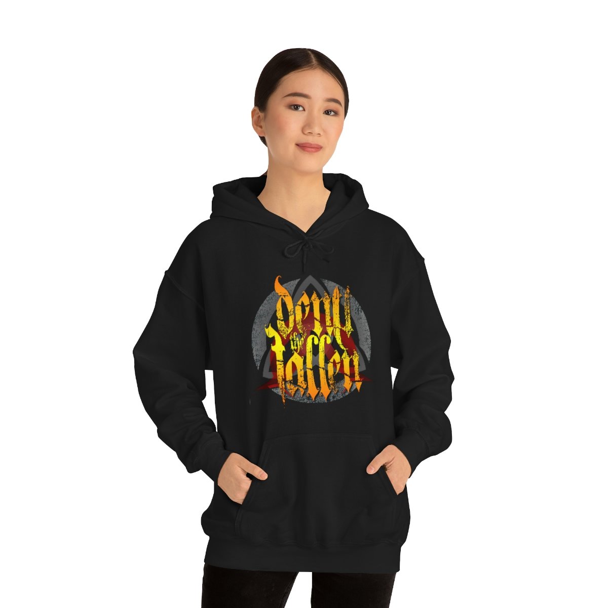 Deny The Fallen Tribal Logo Pullover Hooded Sweatshirt