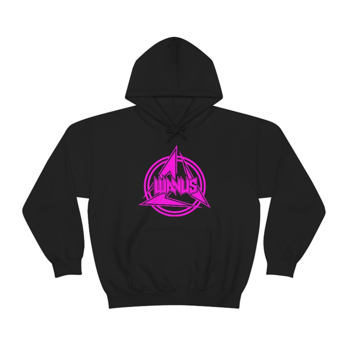 Wanus – Pink Logo Pullover Hooded Sweatshirt
