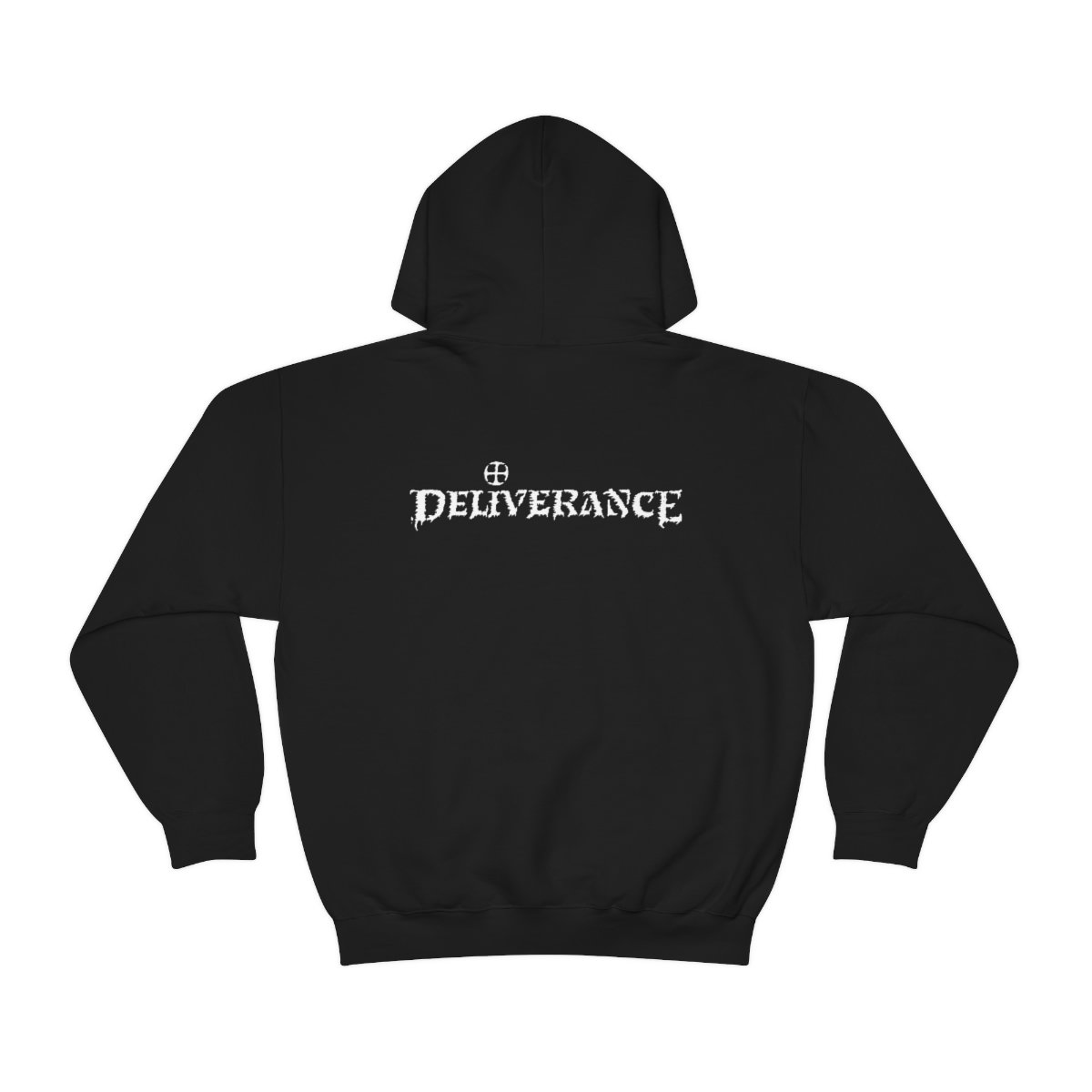 Deliverance Disintegrating Cross Green Pullover Hooded Sweatshirt 2 sided