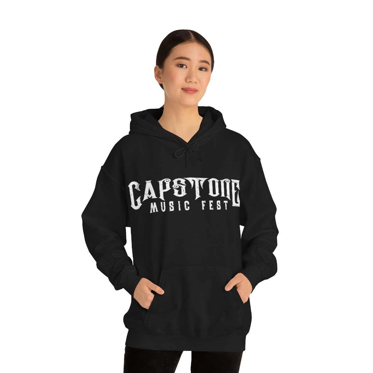 Capstone Music Fest Grunge Logo Pullover Hooded Sweatshirt