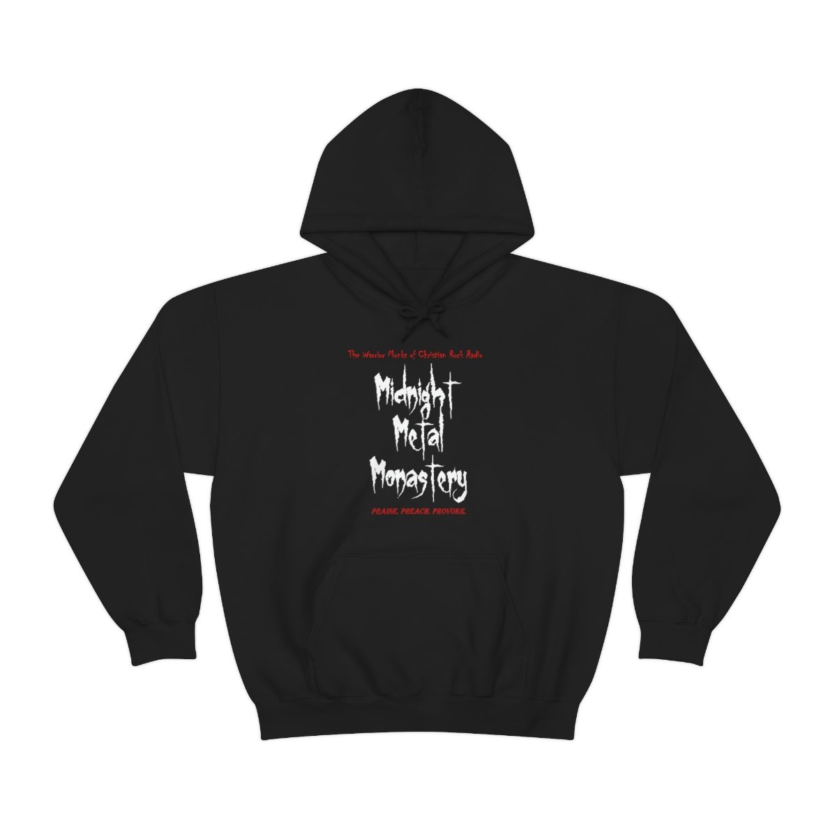 Midnight Metal Monastery Pullover Hooded Sweatshirt