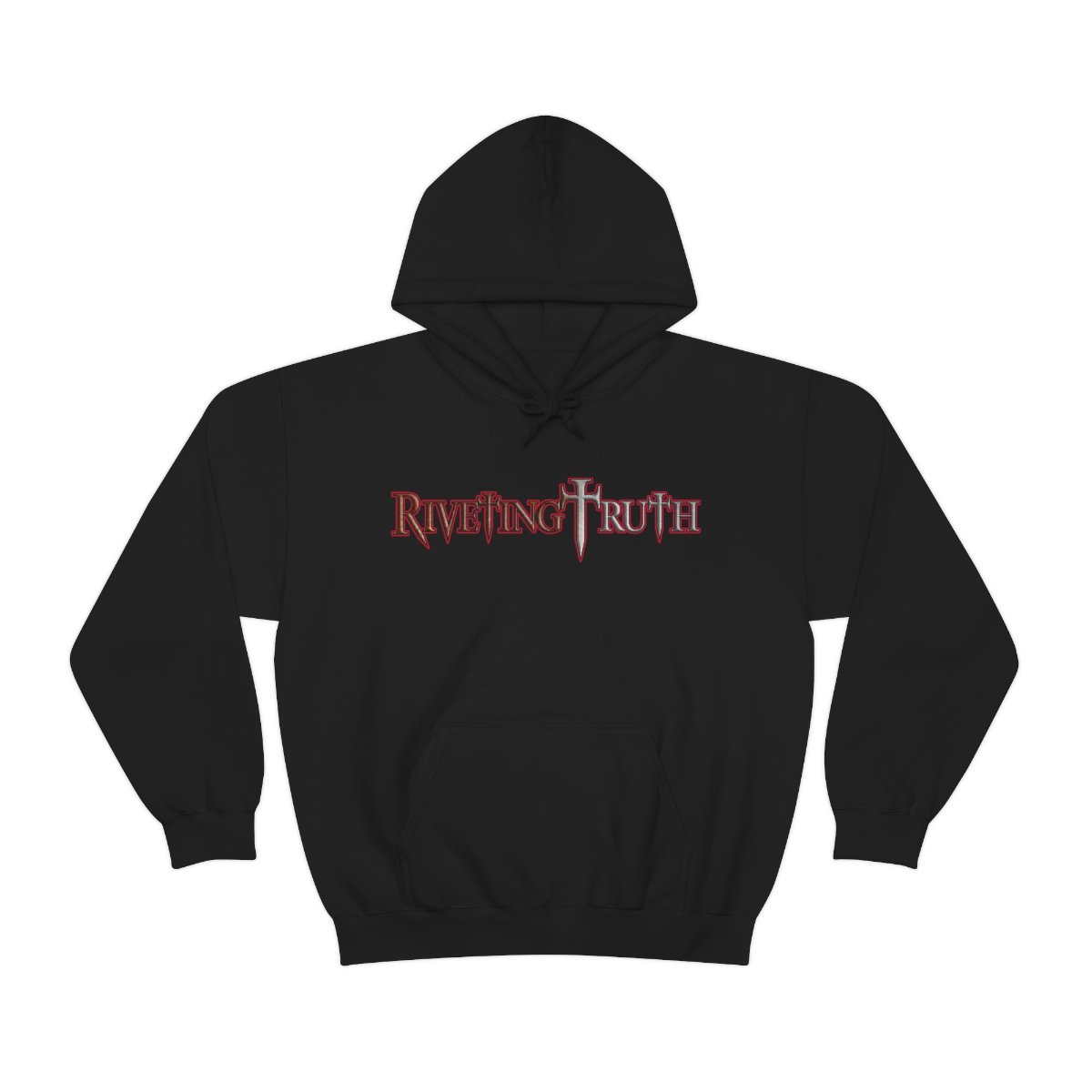 Riveting Truth Red Logo Pullover Hooded Sweatshirt