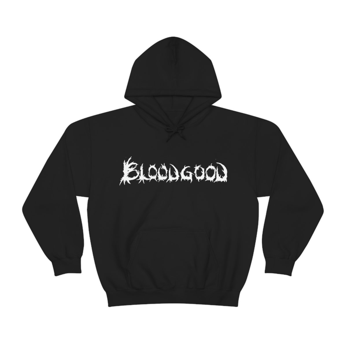 Bloodgood White Logo Pullover Hooded Sweatshirt