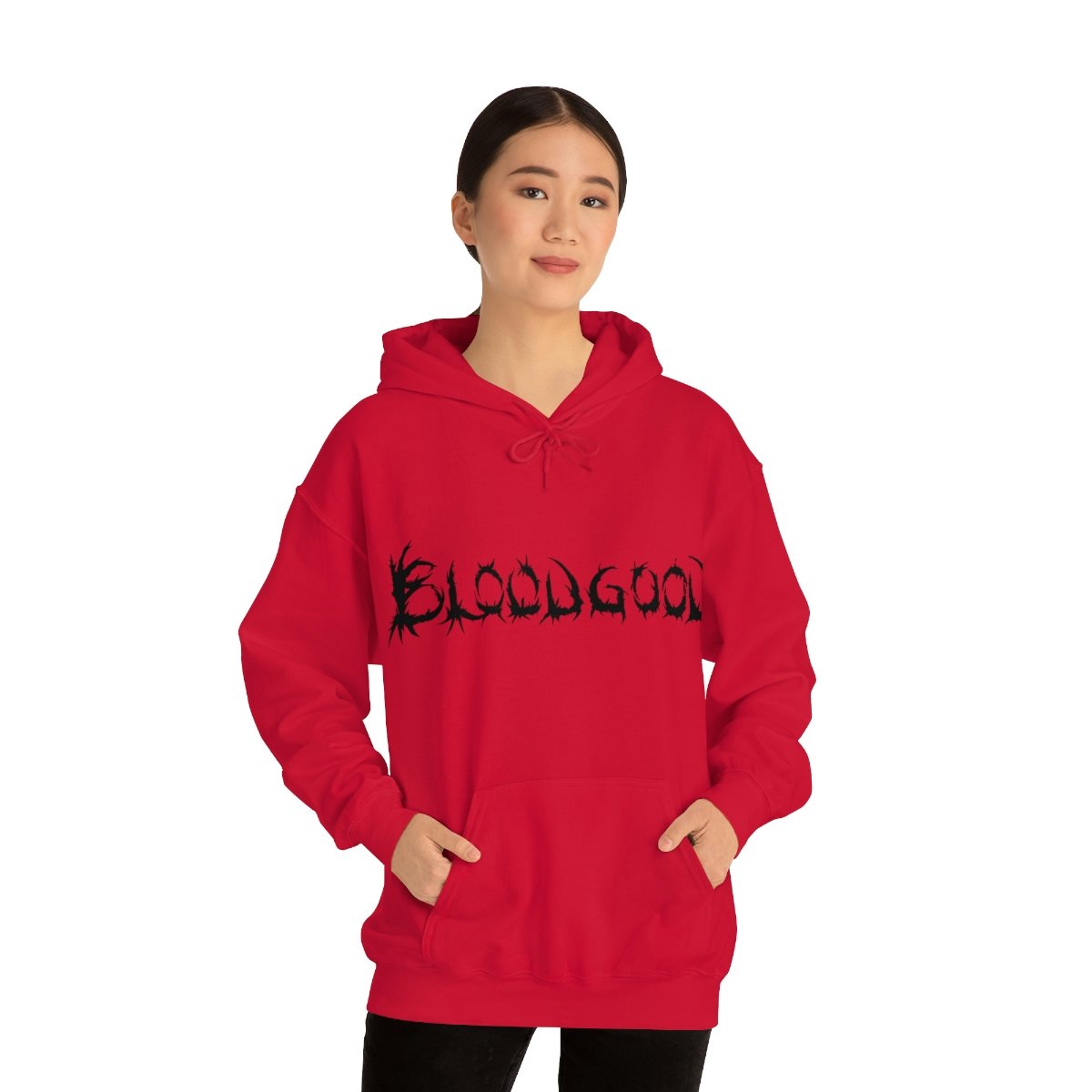 Bloodgood Black Logo Pullover Hooded Sweatshirt