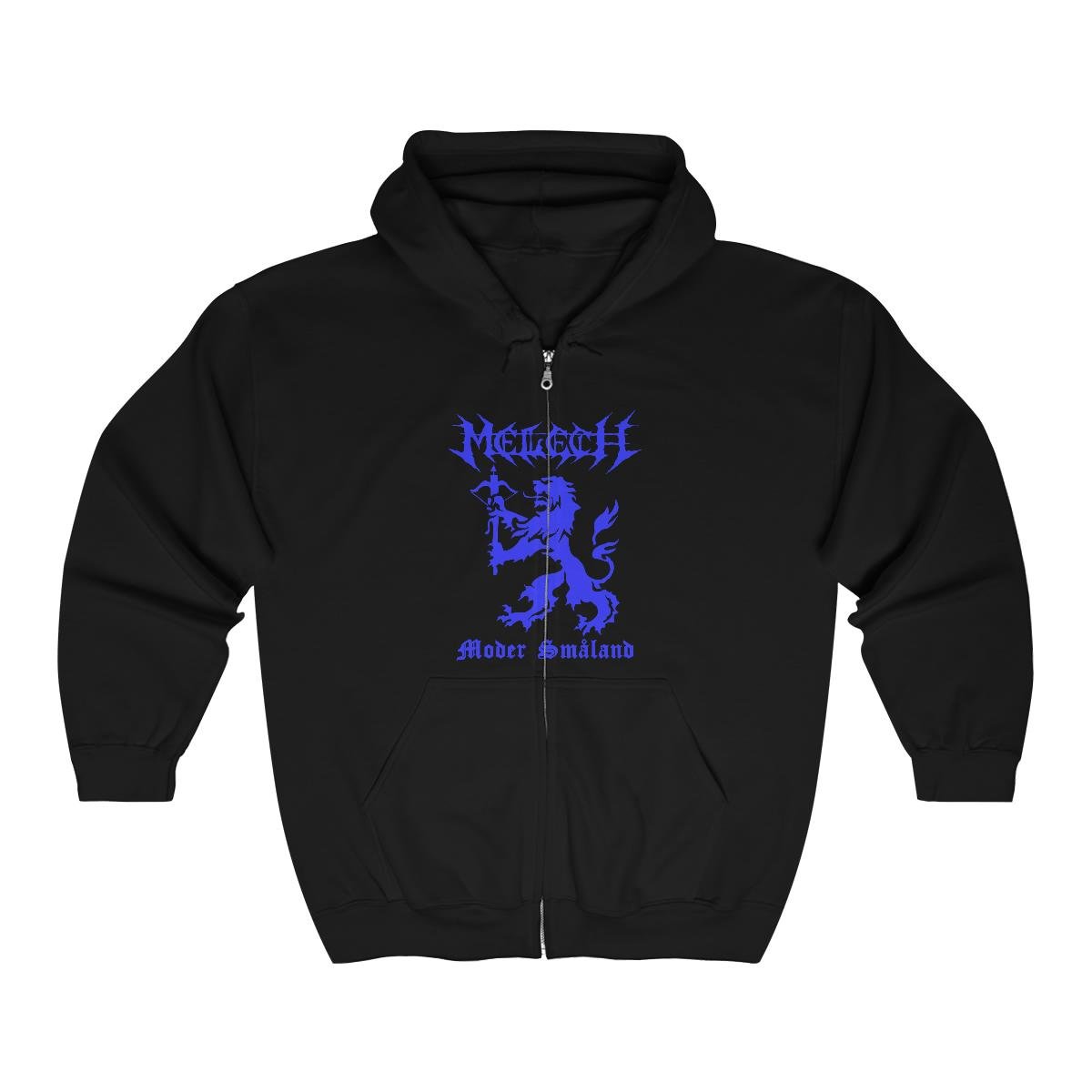 Melech Moder Småland (Blue) Full Zip Hooded Sweatshirt