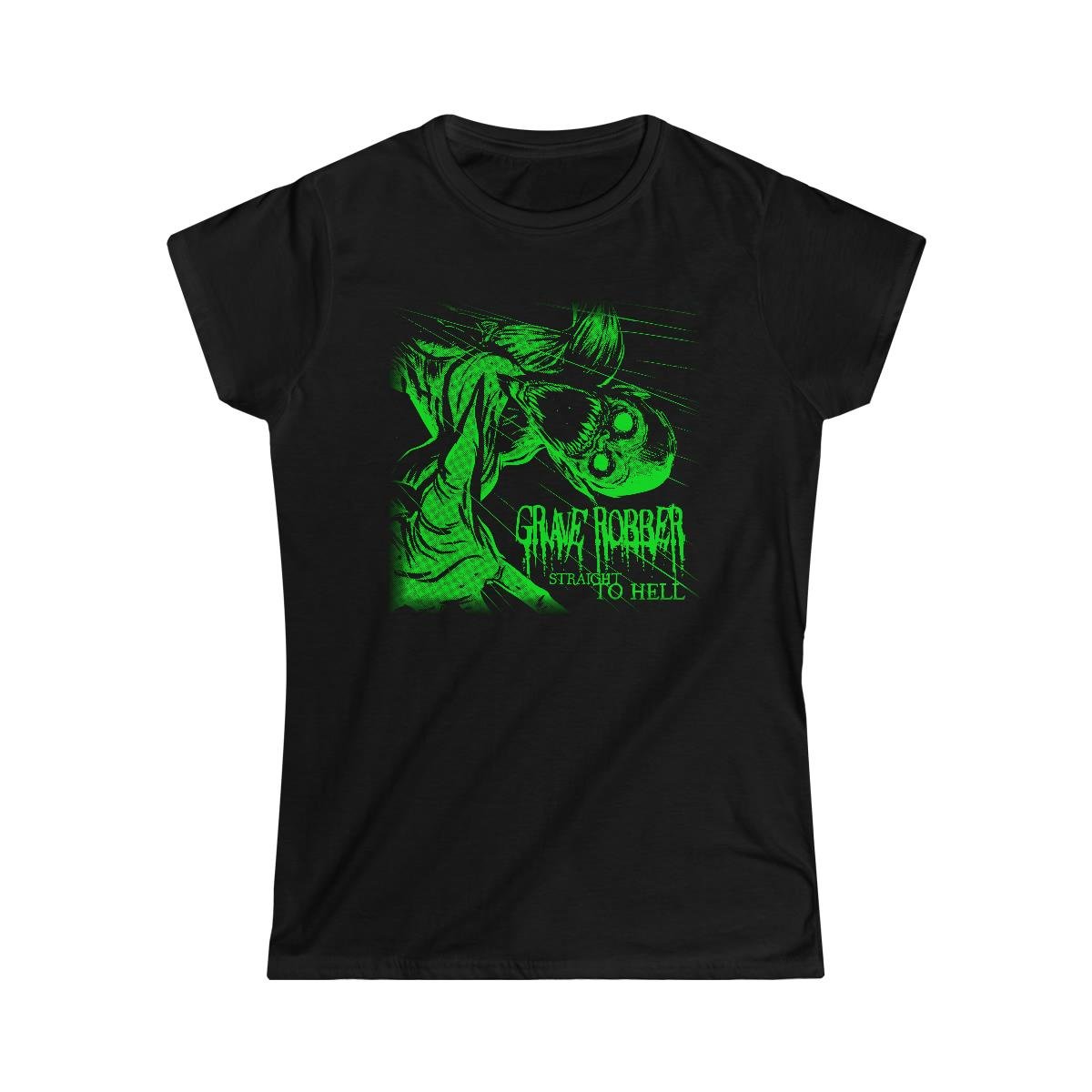 Grave Robber – Straight To Hell  (Green) Women’s Tshirt