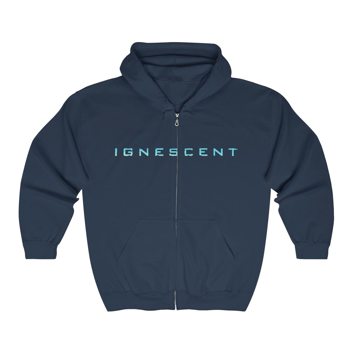 Ignescent Blue Logo Full Zip Hooded Sweatshirt