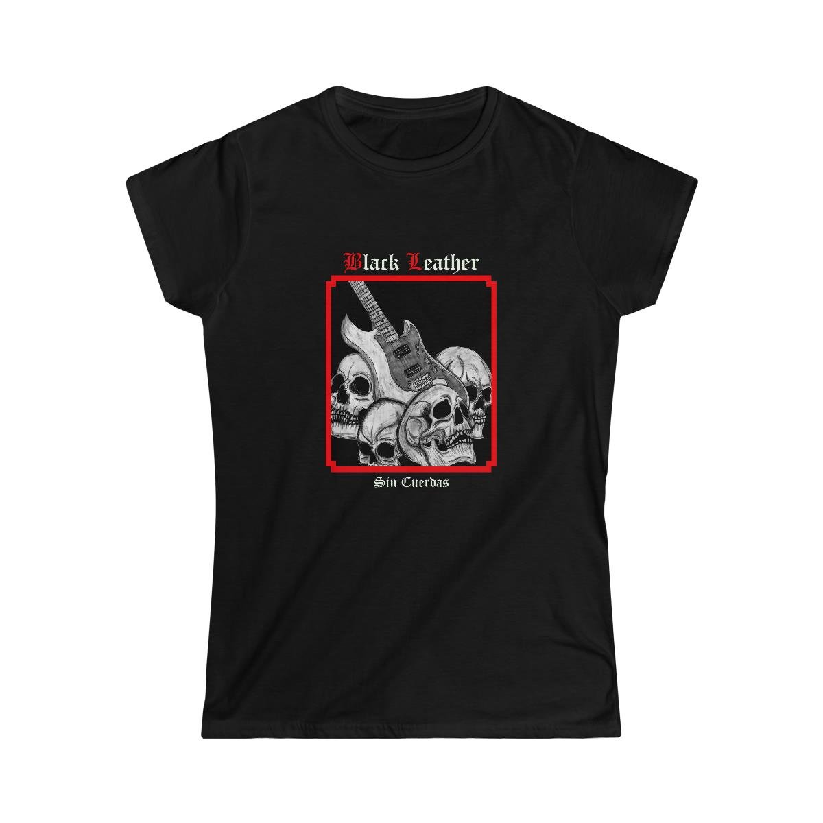Black Leather – Sin Cuerdas Women’s Short Sleeve Tshirt (2 Sided)