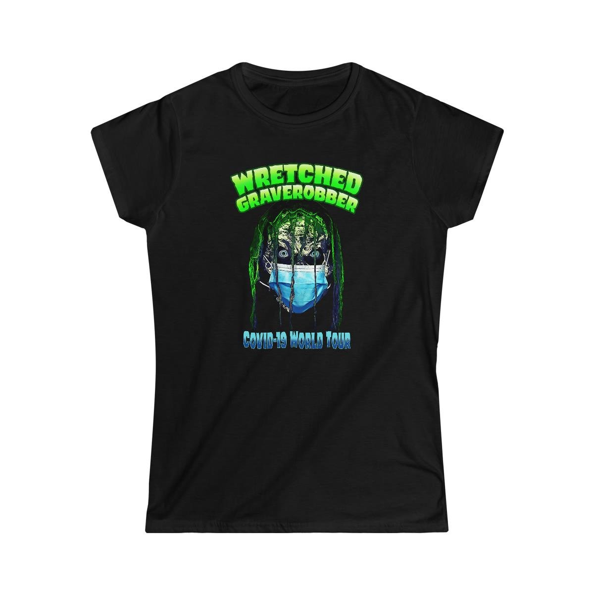 Wretched Graverobber Covid 19 World Tour Women’s Short Sleeve Tshirt (2 Sided)
