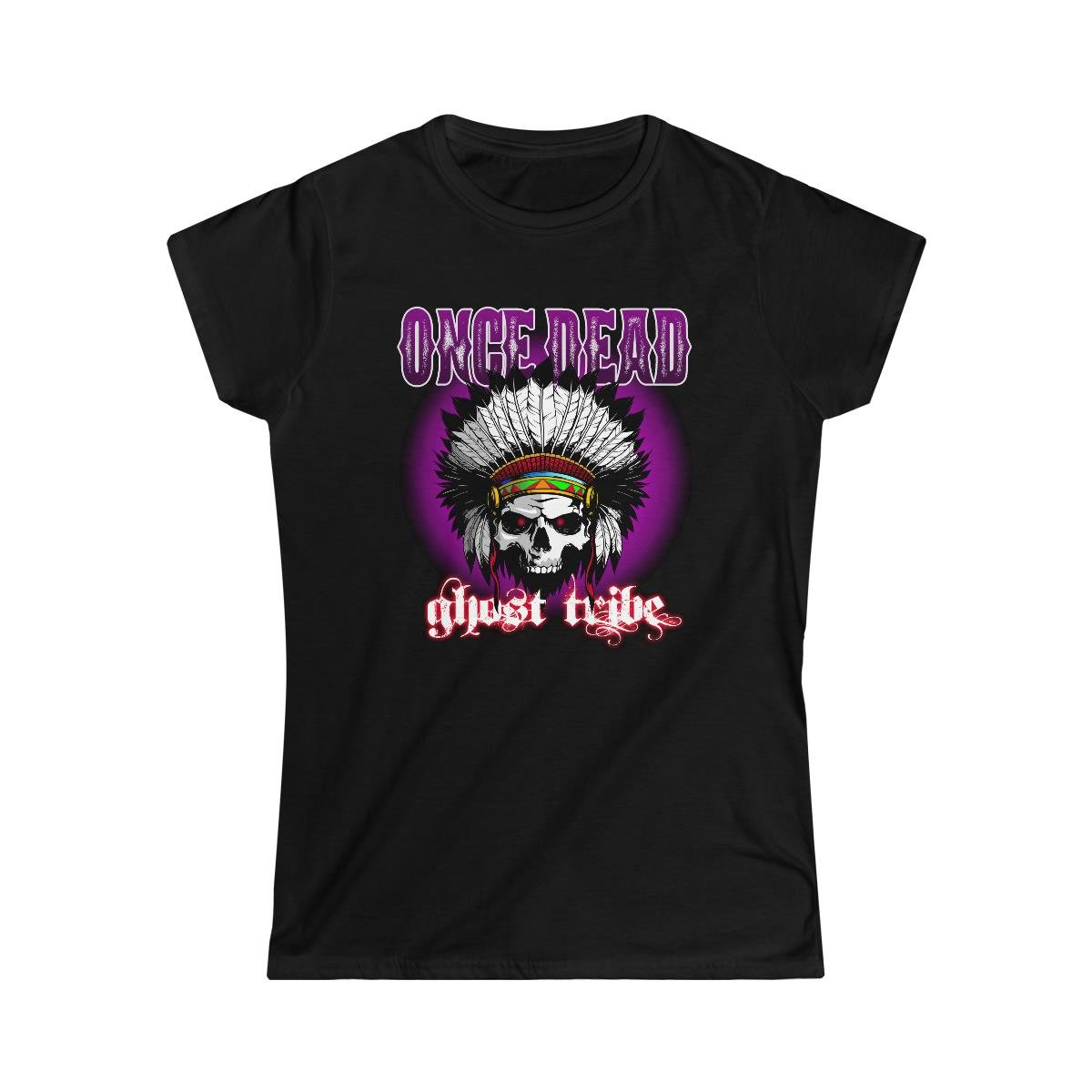 Once Dead – Ghost Tribe Logo Women’s Short Sleeve Tshirt (2 Sided)