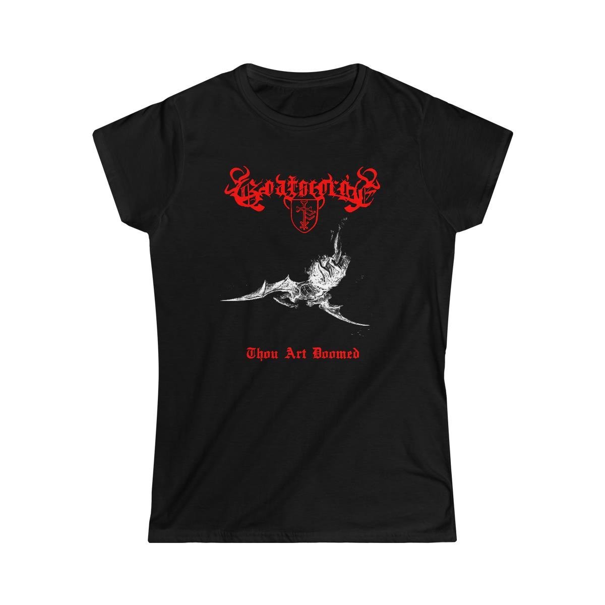 Goatscorge – Thou Art Doomed Logo Women’s Short Sleeve Tshirt