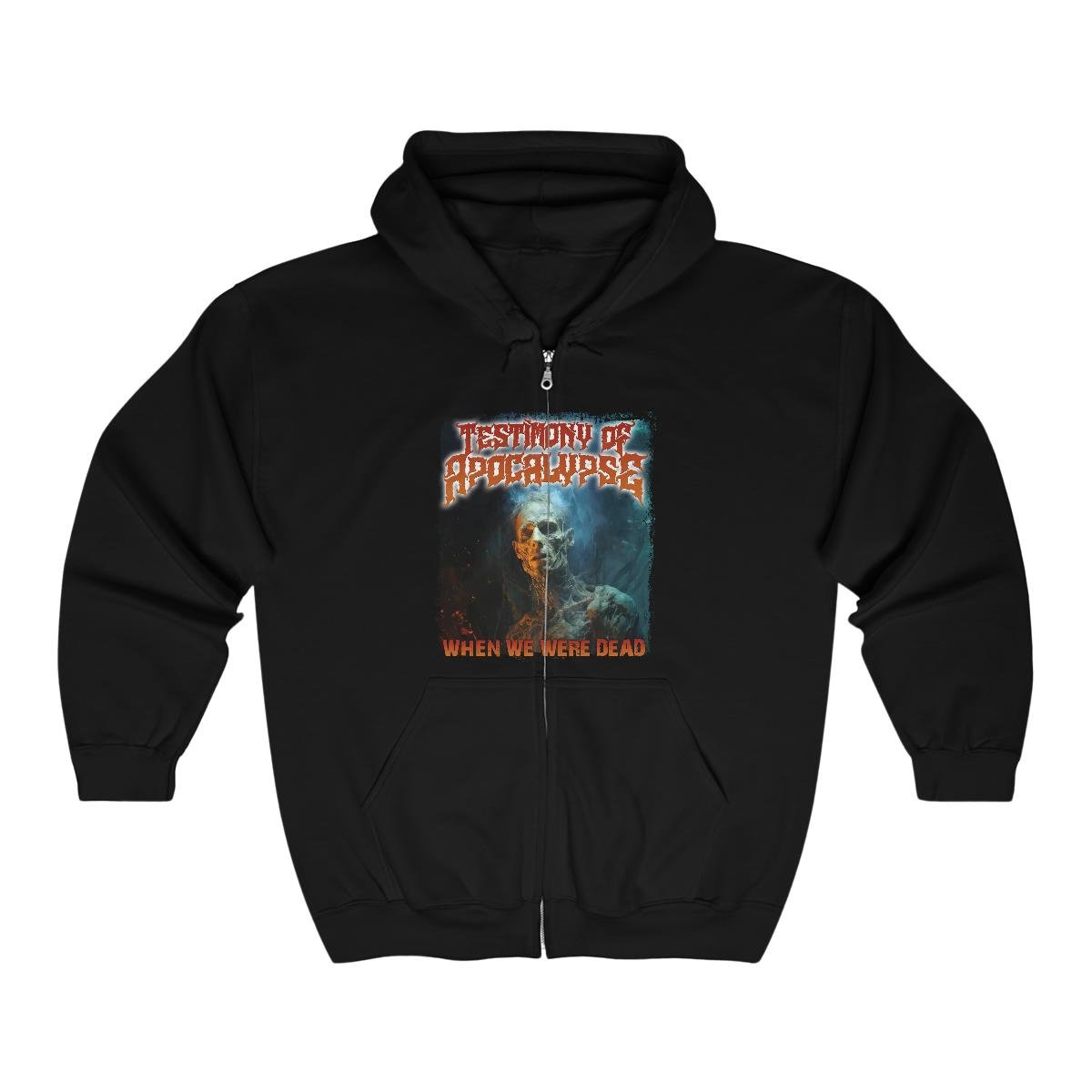 Testimony Of Apocalypse – When We Were Dead Zombie Version Full Zip Hooded Sweatshirt