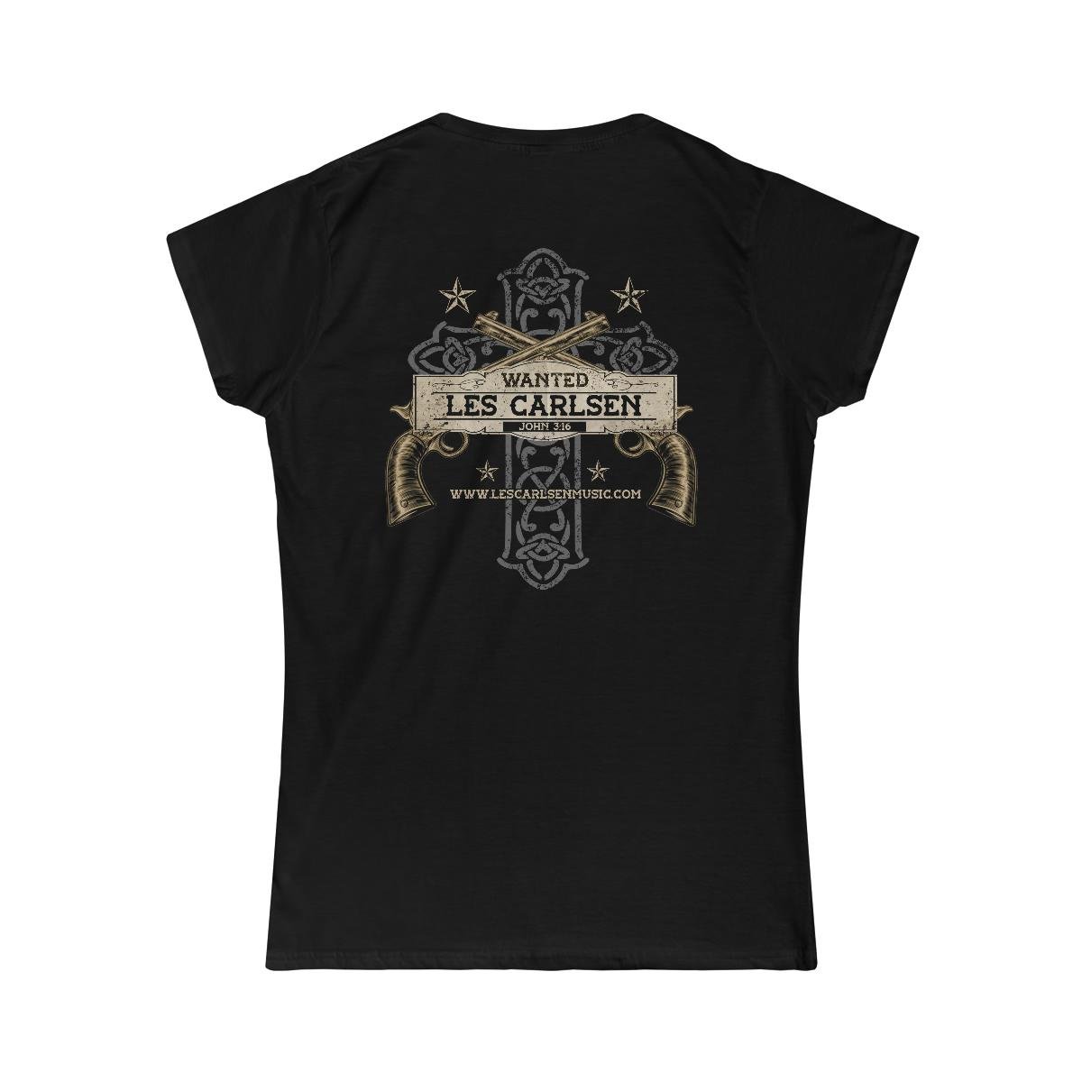 Les Carlsen – Wanted Women’s Short Sleeve Tshirt (2-Sided)