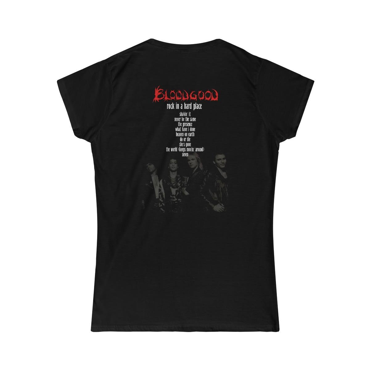 Bloodgood – Rock In A Hard Place Women’s Short Sleeve Tshirt