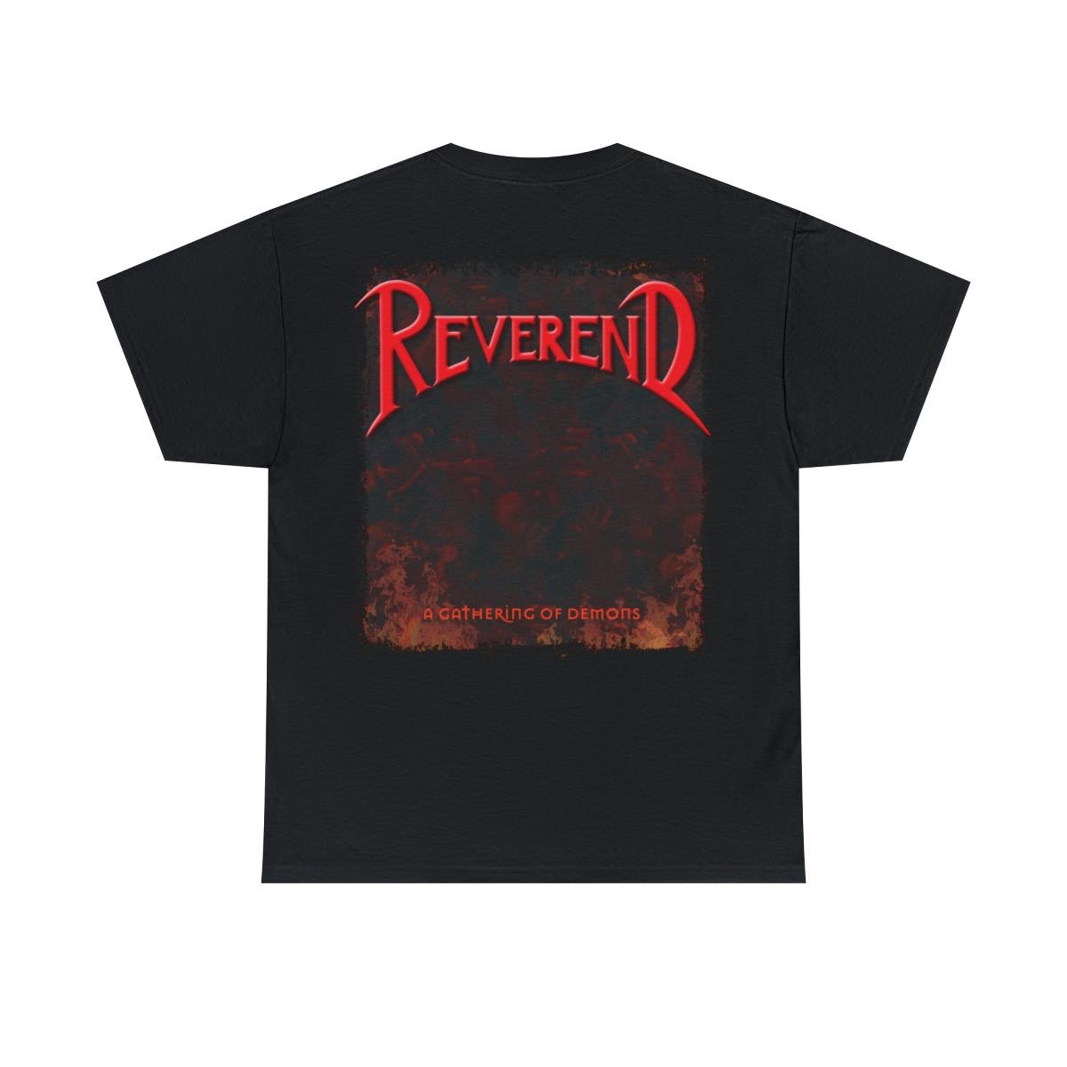 Reverend – A Gathering Of Demons New Cover Short Sleeve Tshirt (2-Sided)