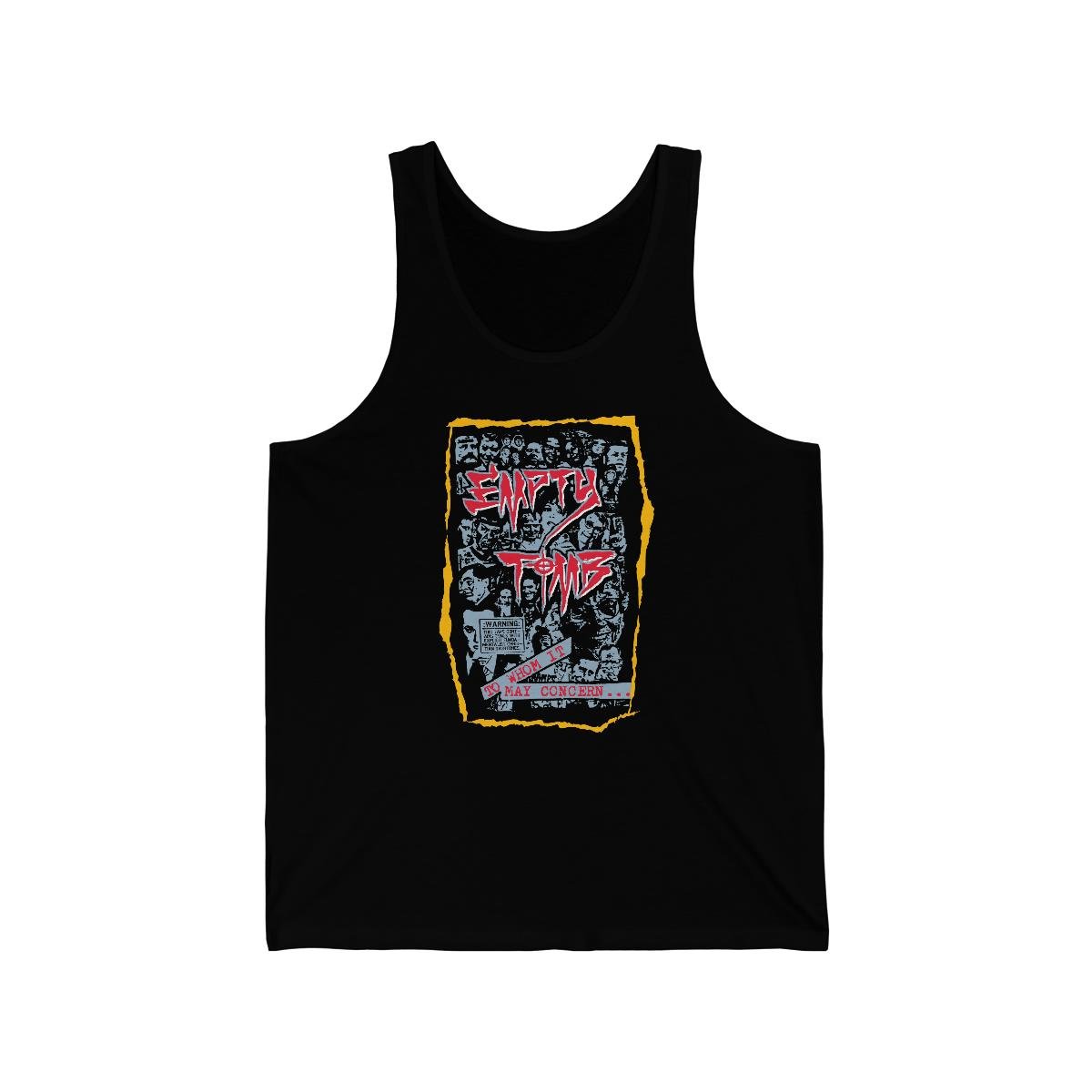 Empty Tomb – To Whom Unisex Jersey Tank Top
