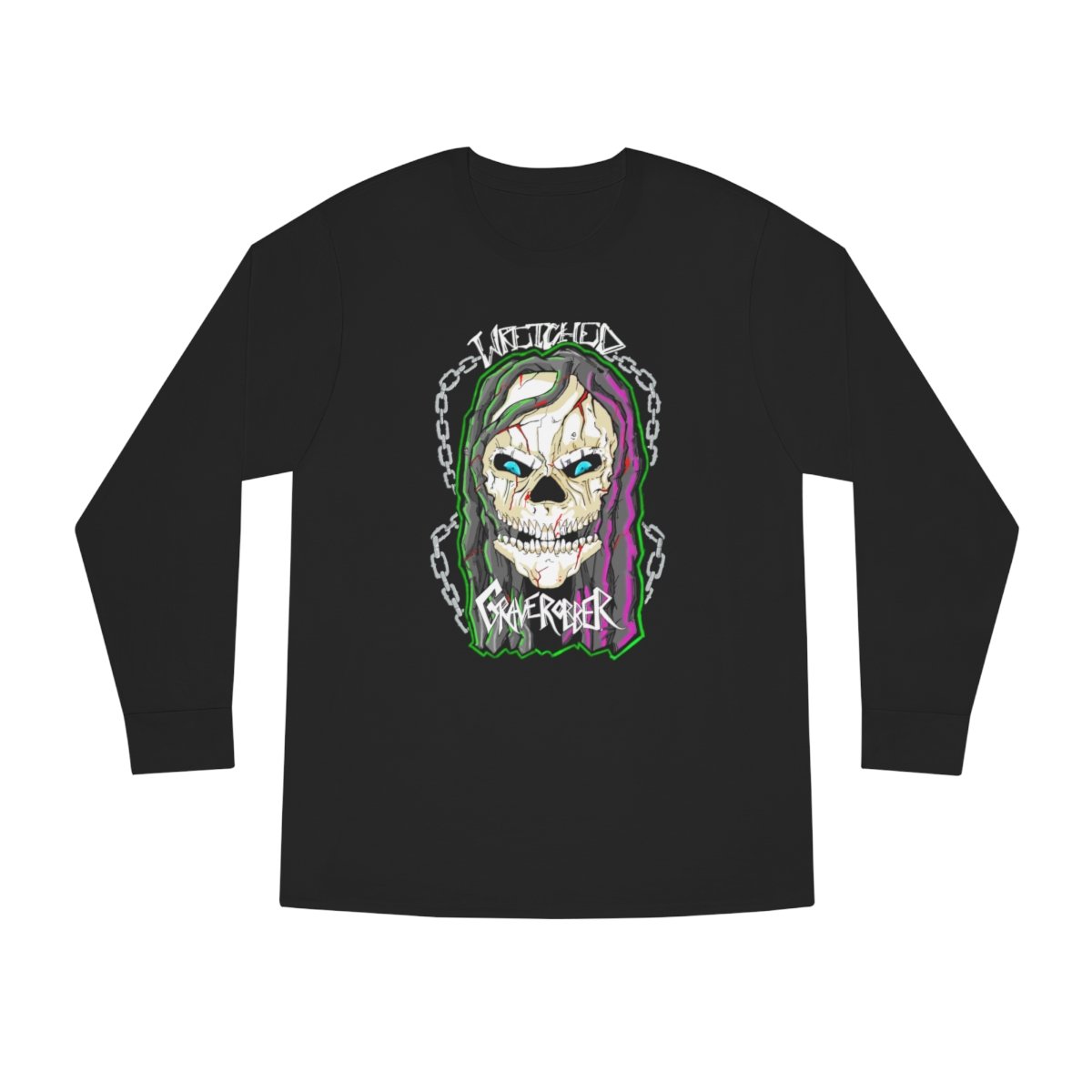 Wretched Graverobber – Chains Long Sleeve Crewneck Tshirt