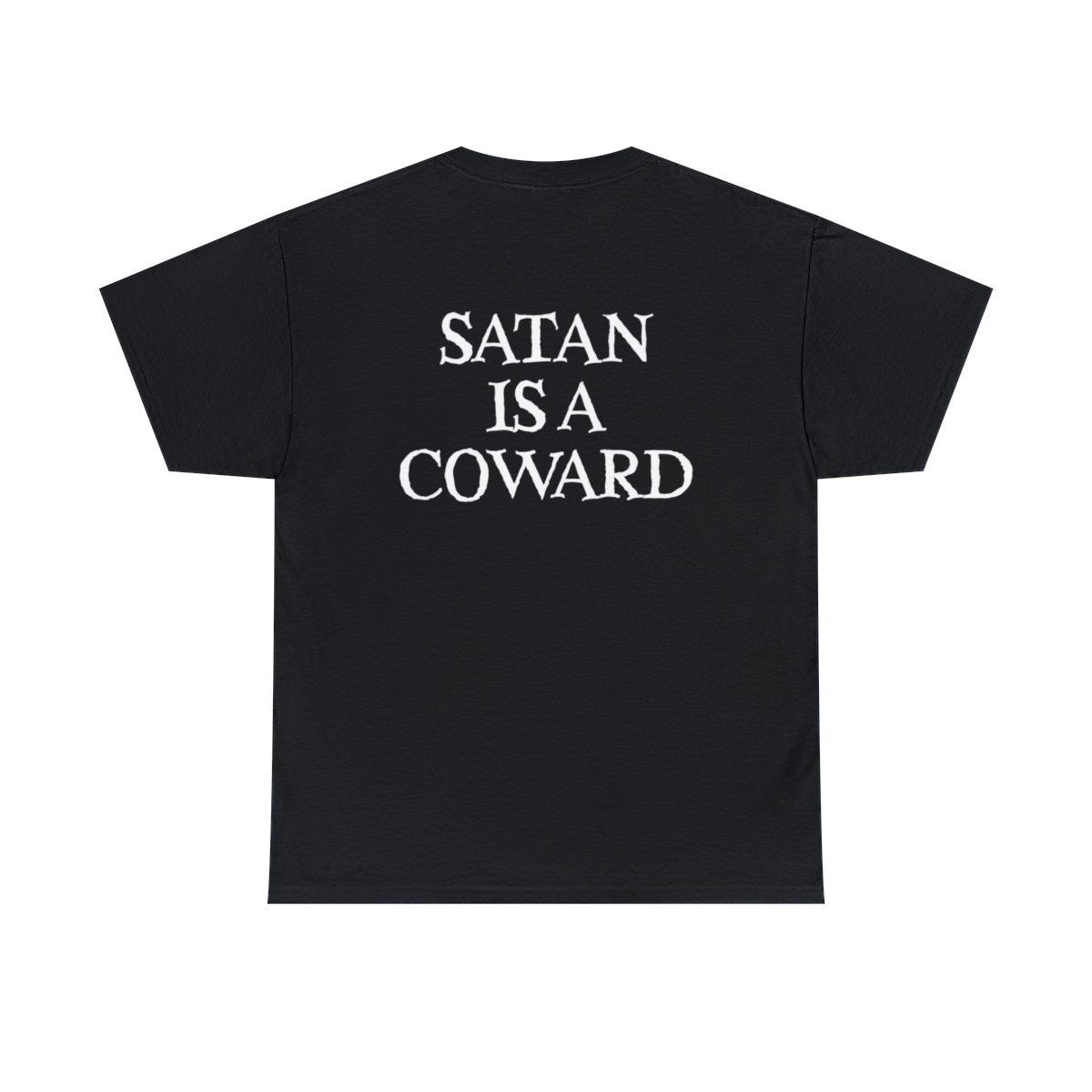 Resurrected Divinity – Satan Is A Coward Short Sleeve T-Shirt (2-Sided)
