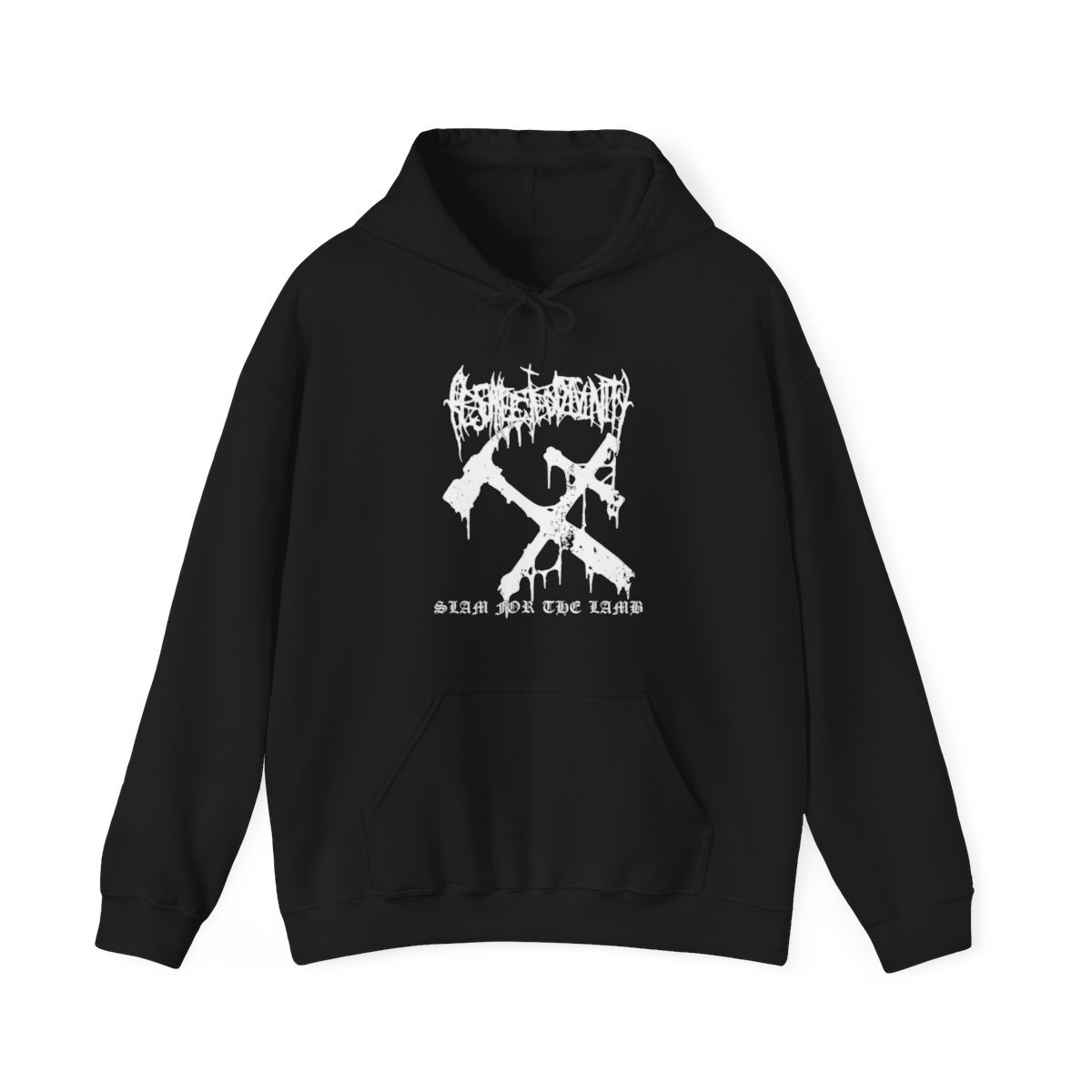 Resurrected Divinity – Slam For The Lamb Pullover Hooded Sweatshirt (2-Sided)
