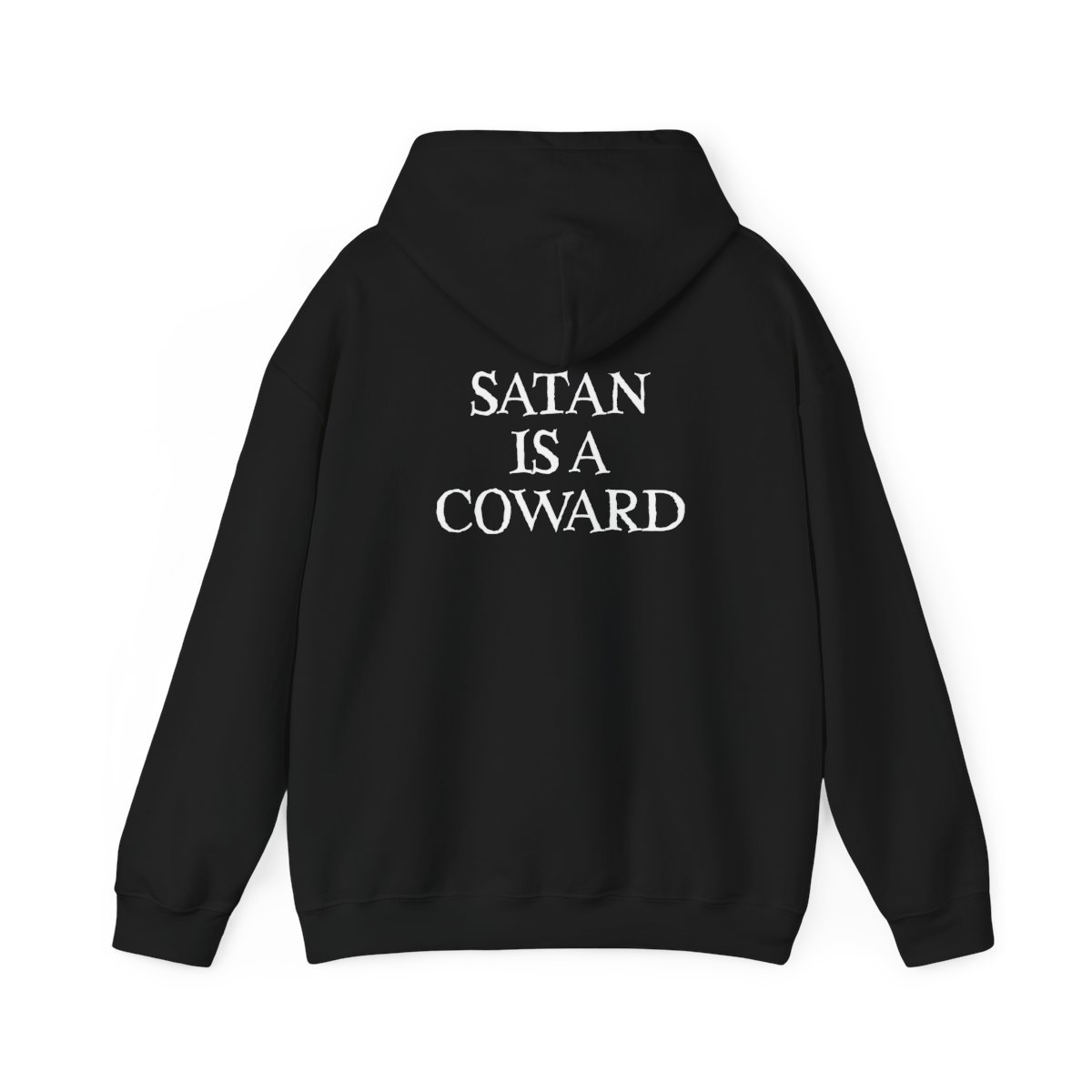 Resurrected Divinity – Satan Is A Coward Pullover Hooded Sweatshirt (2-Sided)