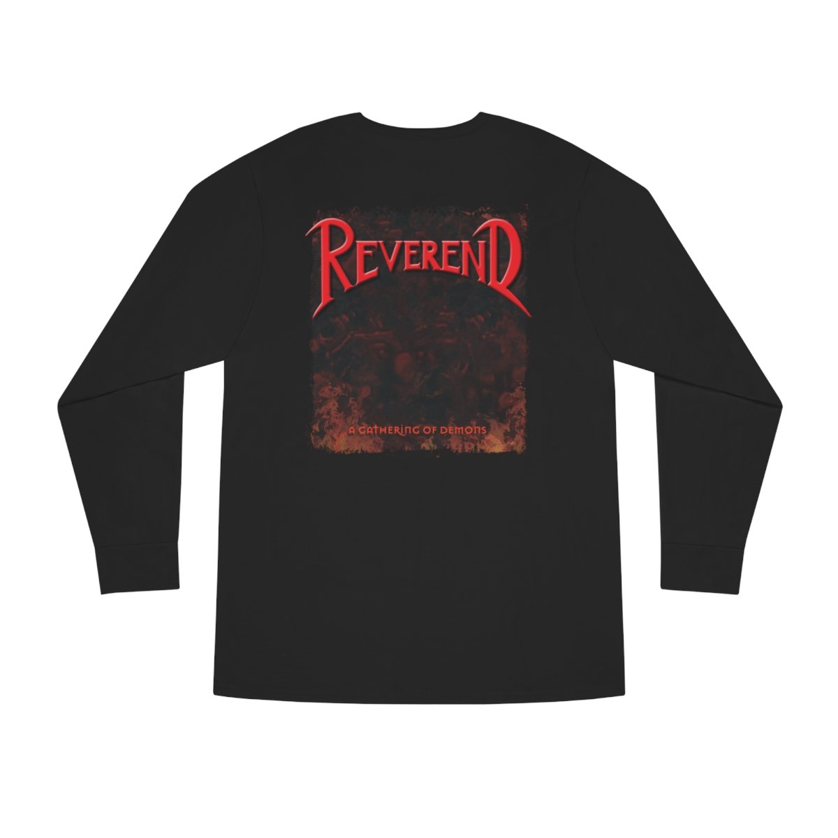 Reverend – A Gathering Of Demons New Cover Long Sleeve Crewneck Tshirt (2 Sided)