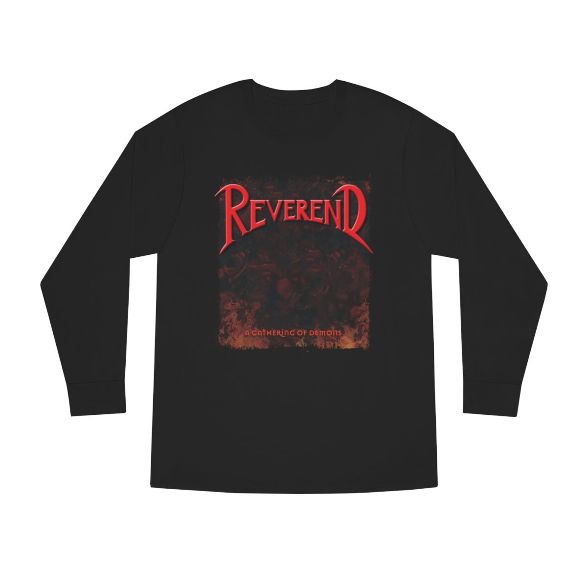 Reverend – A Gathering Of Demons New Cover Long Sleeve Crewneck Tshirt